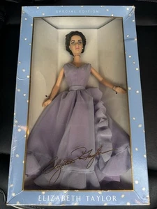 Muñeca Barbie ELIZABETH TAYLOR Diamantes Blancos 2000 Ojos Púrpura Nueva Caja Como Está - Imagen 1 de 7