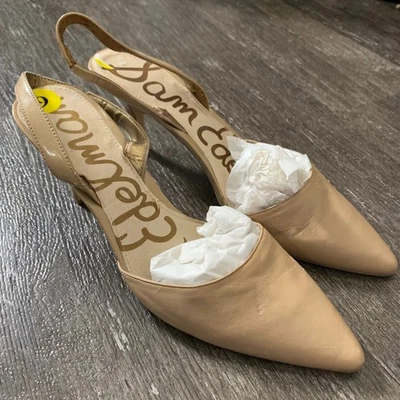 Sam Edelman 女式裸露露背尖头高跟鞋 9 码 — 第 1/4 张图片