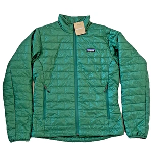 NEW Patagonia Nano Puff Jacket Green Mens Size Small - Picture 1 of 4