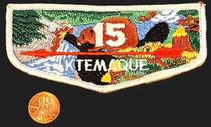 FUSIONADA BOY SCOUT BSA OA KTEMAQUE 15 246 86 47 WESTCHESTER-PUTNAM NY S1 FF - Imagen 1 de 4