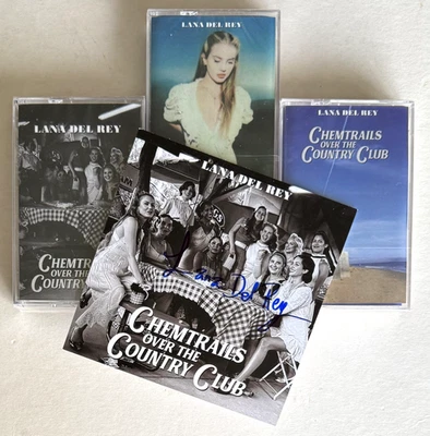 LANA DEL REY * CHEMTRAILS OVER THE COUNTRY CLUB * LTD 3x CASSETTE + SIGNED CARD - Image 1 of 4
