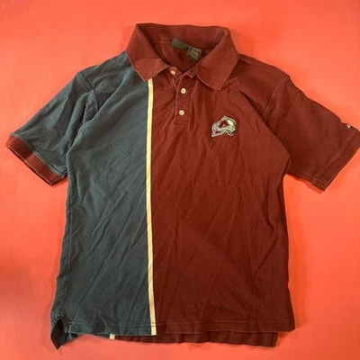 Vintage 90s Colorado Avalanche NHL Hockey Mens 1990s Collared Vintage Polo Shirt - Image 1 of 4
