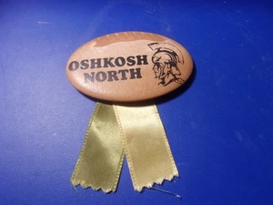 Vintage Pin Button Oshkosh North High School WI - Bild 1 von 2