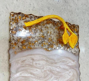 Vintage Decorative Towel Tray Storage Dish Fruit Trays Cosmetics Jewelry Organiz - Picture 1 of 10