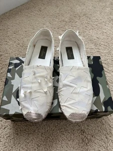 VALENTINO GARAVANI Star flache Slipper Espadrille, weiß/elfenbein Gr. 39 - Bild 1 von 5