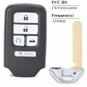 Llave inteligente arranque remoto HONDA ACUERDO HYBRID EX LX 2018-2021 CWTWB1G0090 sin cortar - Imagen 1 de 5