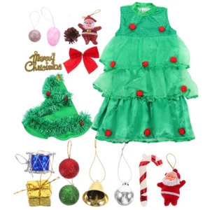 3 Count Christmas Tree Costume Kids Fashionable Stage - Picture 1 of 12