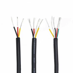 PVC 2 3 4 5 Core Sheathed Cable 26AWG UL2464 Black Signal Flexible Copper Wire - Picture 1 of 5