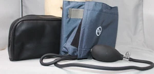 Manguito de presión arterial esfigmomanómetro libre de látex grande adulto azul marino con bolsa - Imagen 1 de 4