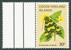 COCOS ISLANDS 1983 30c SG90 FG Mariposas Polillas Eurrhyparodes tricoloralis aC01 - Imagen 1 de 1