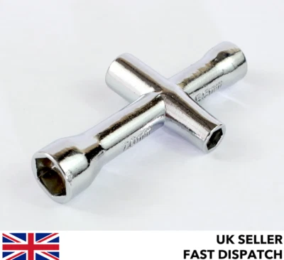 Cross Wrench Socket Spanner for RC Car/Buggy 4mm, 5mm, 5.5mm, 7mm 1/10 1/16 1/18 - Image 1 of 4