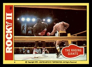 1979 Topps Rocky II The Raging Giants #63 Balboa Stallone Centered Mint