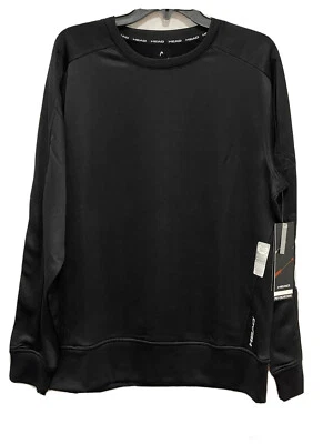 HEAD Men’s Reflective Winter Heat Crew Neck Long Sleeves Top Black Size M - NWT - Image 1 of 4