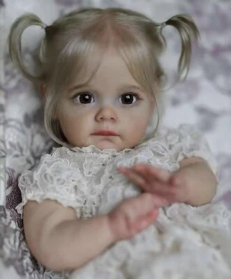 Bambola Reborn 60CM Maggie Handmade High Quality Soft Vinyl Silicone Reborn - Immagine 1 di 3