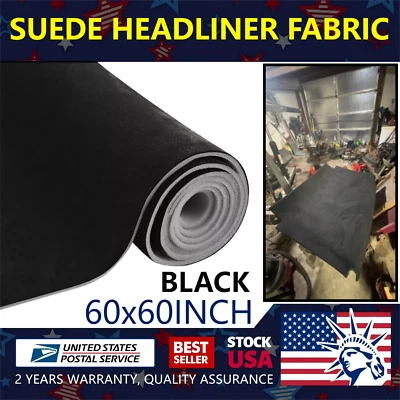 Car Headliner Suede Fabric for Interior/Roof Replace Exact Match & Easy to Apply - Image 1 of 4