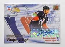 2012-13 KHL Welcome Slovan Autograph #WEL-S11 Jonathan Sigalet 32/50