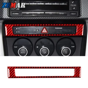 Red Carbon Fiber Warning Light Panel Frame Trim For Toyota 86 Subaru BRZ 2017-19 - Imagen 1 de 8