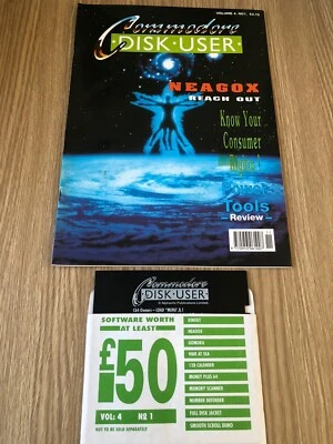 MAGAZINE COMMODORE 64 128 DISK USER NOVEMBER 1990 + DISK JEUX RARE - Photo 1/4