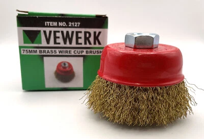 Topfbürste Winkelschleifer Drahtbürste Kegelbürste Rundbürste M14 für Flex 75mm - Bild 1 von 4