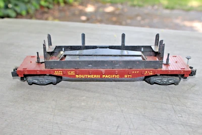 American Flyer 971 Southern Pacific Mo and Joe Lumber Unloading Car  b2 - Image 1 of 4