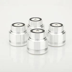 4pcs 48mm*42mm Aluminum Maglev Float Speaker Spike Amp Stand Base Feet - Picture 1 of 10