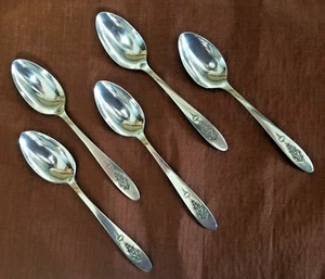 Oneida PARADIESVOGEL Silber Teller 1923 Silberbesteck Community Teelöffel 5er Set - Bild 1 von 8