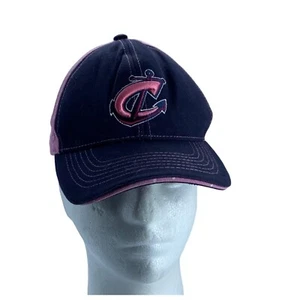 Cappello Minor League Baseball Columbus Ohio Clippers ragazza giovane rosa navy a pois - Foto 1 di 7