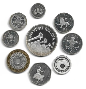 2006 SILBER 9 MÜNZEN PROOF SET - The Queens 80. Geburtstag - Bild 1 von 2