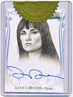 Xena Art & Images Lucy Lawless Autograph International Case Topper Auto #XA1 - Image 1 of 2
