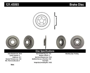 C-Tek Standard Brake Rotors For 2006-2010 Mazda 5 Front And Rear brake rotors - Picture 1 of 2