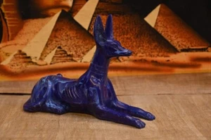 ANCIENT EGYPTIAN ANTIQUITIES EGYPTIAN Statue Of Anubis Sitting Egyptian BC - Picture 1 of 9