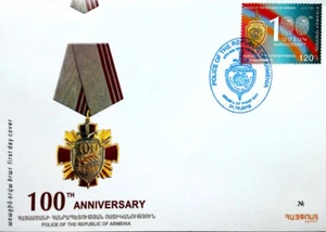 Armenia Arménie 2018 FDC Mi 1076 Armenian statehood 100th anniversary police - Picture 1 of 1
