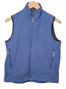 REI Youth Kids Size XL 16/18 Blue Purple Gray Full Zip Fleece Vest Pockets - Picture 1 of 7