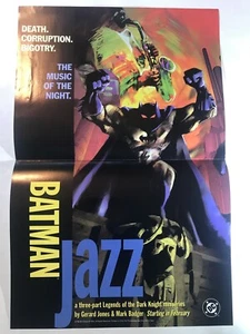 Batman Jazz 1994 11"x17" Promotional Poster New Unused Gerard Jones Mark Badge - Picture 1 of 4