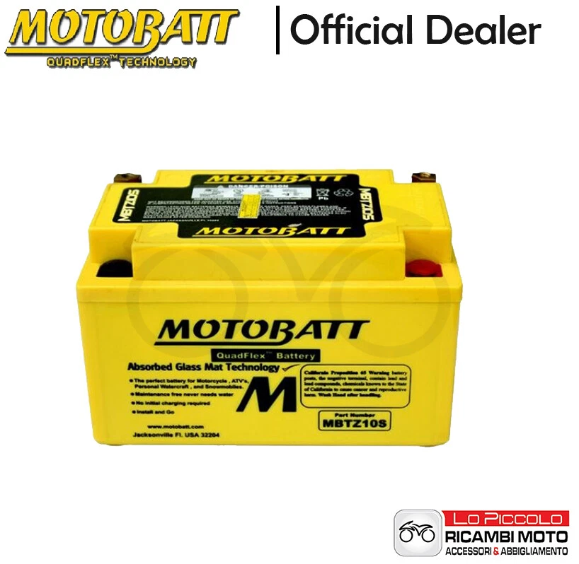 MBTZ10S BATTERIA MOTOBATT A GEL SIGILLATA HONDA CB 500 F 2013 - 2016 Foto 1 de 1