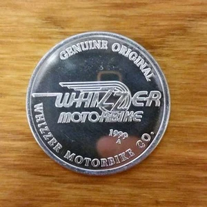 SCHWINN GOOD LUCK WHIZZER MOTOR BIKE METAL TOKEN GENUINE ORIGINAL ITEM - Picture 1 of 2
