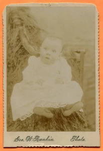 College City, CA, Portrait of a Baby, by Rankin, circa 1880s Backstamp - Picture 1 of 2