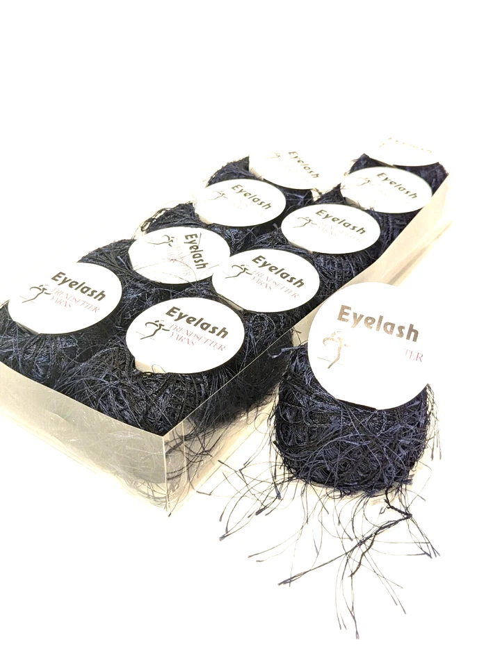10 Lashy Balls Factory Packed EYELASH TrendSetter Yarns ITALY #70 Midnight Blue - Image 1 of 4
