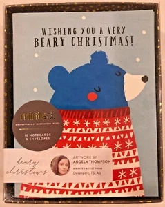 10 Minted Christmas Notecards & Envelopes - 5.5" x 4.25" - NEW!!! - Picture 1 of 2