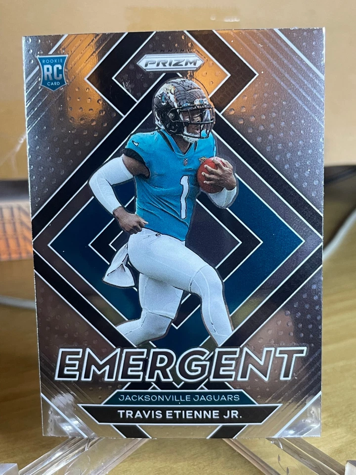 Travis Etienne Jr 2021 Panini Prizm Emergent Rookie RC E-14 Jacksonville Jaguars - Image 1 of 1