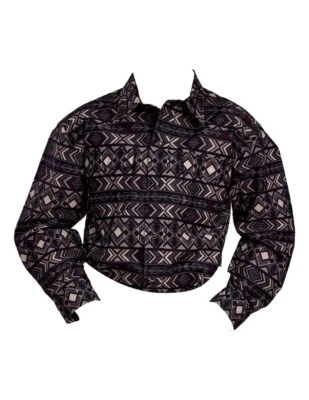 Camisa Roper Western Niños Azteca L/S Gris a Presión 03-030-0067-0636 GY Foto 1 de 2