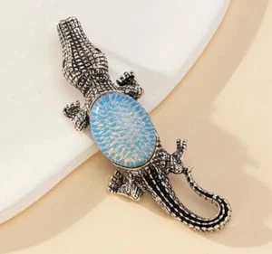 Alligator opalite pin pendant - Picture 1 of 2