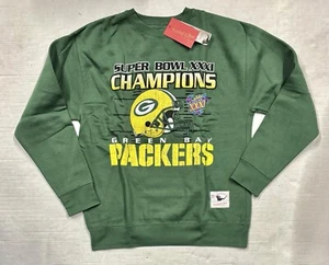 Green Bay Packers Throwback Super Bowl Crewneck Sweatshirt size Large - Picture 1 of 3