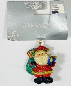 Adorno de Navidad vintage brillante de Papá Noel - Imagen 1 de 2