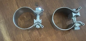2-inch stainless steel exhaust clamps, also known as muffler clamps - Picture 1 of 2