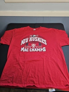Camiseta roja XXL Northern Illinois NIU MAC Conference Champions 2012 - Imagen 1 de 4
