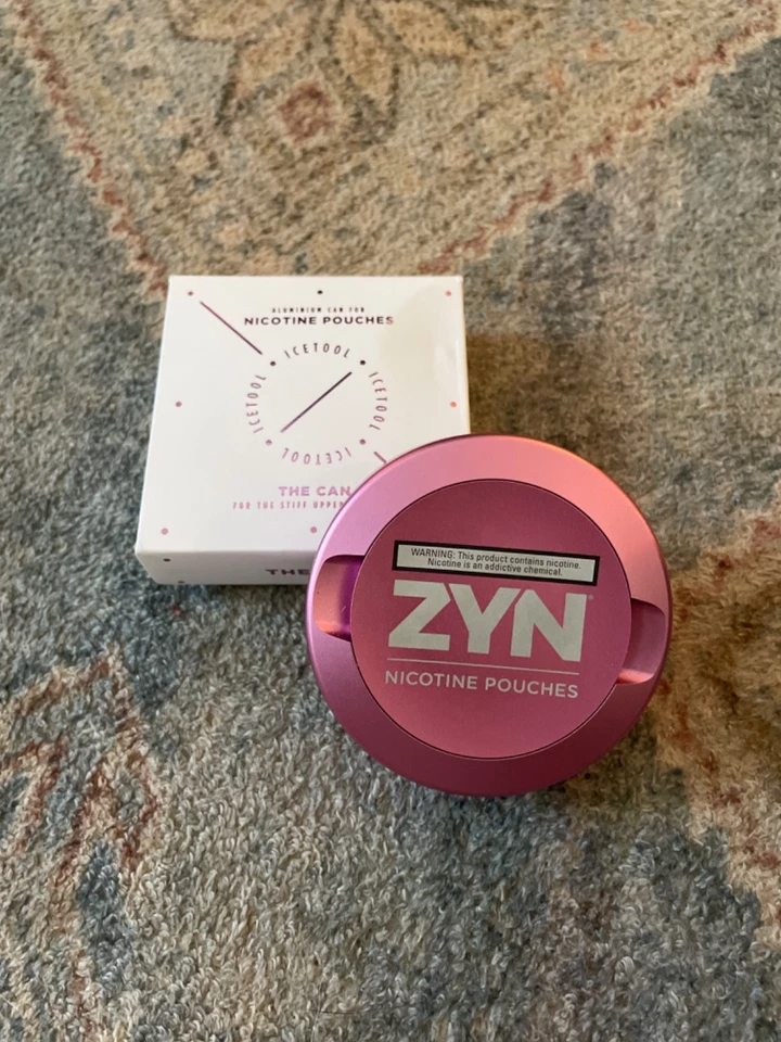 Lata de metal ZYN elétrica rosa rosa NOVA AUTÊNTICA ICETOOL EDIÇÃO LIMITADA ESGOTADA - Imagem 1 de 1