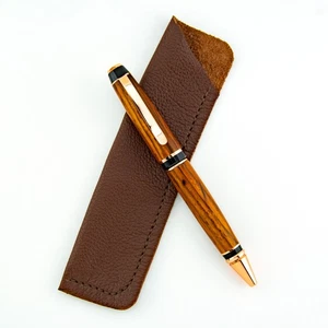 Big Ben Cuban Cigar Style Ballpoint Twist Pen with Cocobolo Wood & Copper Trim - Picture 1 of 9