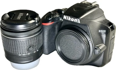 Nikon D3500 24.2MP with 18-55mm VR Lens Kit DSLR Camera - Black - Image 1 of 4