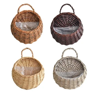 Funktioneller und eleganter Wandkorb aus Weidengeflecht für Pflanzenaufsteller - Bild 1 von 20